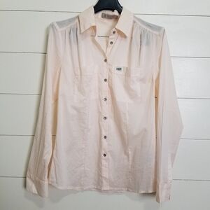 Guess Los Angeles Pink Cotton Utility Button Up XS